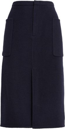 Vince Brushed Recycled Wool-Blend Pencil Skirt Size XXS