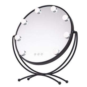 GreenIce Espejo Iluminado Maquillaje Led 4200&ordm;k 48x43cm Negro 40.000h [sun-krs-430-b