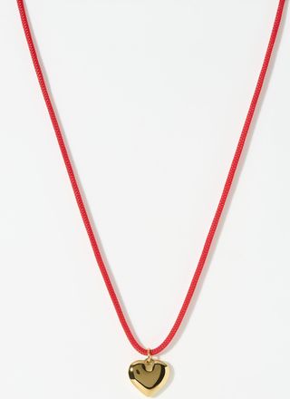 Simons Womens Small heart cord necklace