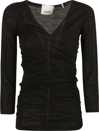 Isabel Marant Isabel Marant, V-neck Knitwear, female, Black, Size: M V-neck Sweater