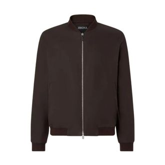 Ermenegildo Zegna Oasi Lino Bomber - male - Zegna - Bomber Jackets - Brown - 3XL - Jackets