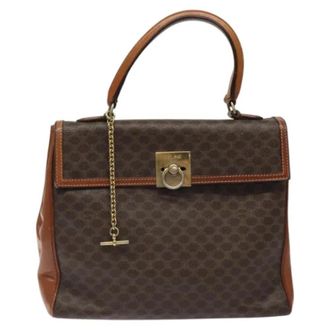 Celine Tweedehands leren handtassen - Dames - Vintage Handtas - Bruin - ONE Size - Leer - Vintage