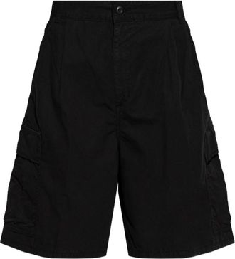 Carhartt Work in Progress Black Solid Cargo Shorts