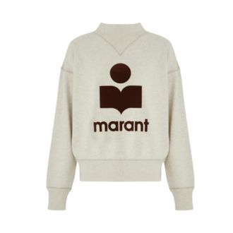 Isabel Marant Isabel Marant, Sweatshirts, female, Beige, Size: 2XS Moby Sweatshirt