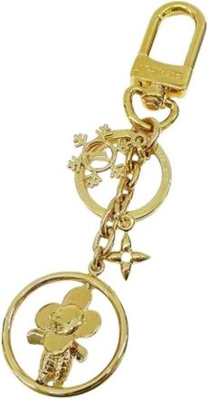 Louis Vuitton Pre-owned Accessories, female, Yellow, Size: ONE SIZE Pre-owned Canvas Key-holder