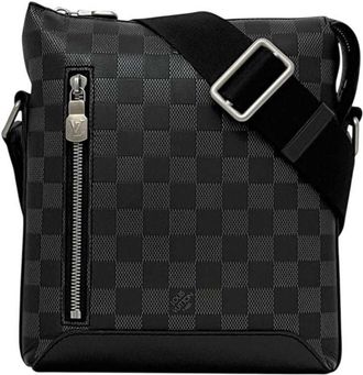 Louis Vuitton Black Damier Infini Leather Shoulder Bag (Pre-Owned)
