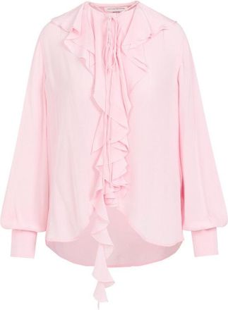 Victoria Beckham Romantic Orchid Silk Blouse