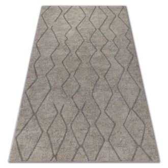 RugsX Rugsx - Alfombra Soft 8050 Zigzag Boho Crema/marr&oacute;n Claro Beige 120x170 Cm