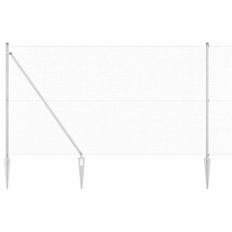 Berkfield Home Welded Wire Fence with 13 Spike Posts 1.5x50 m Galvanised Steel in Silver