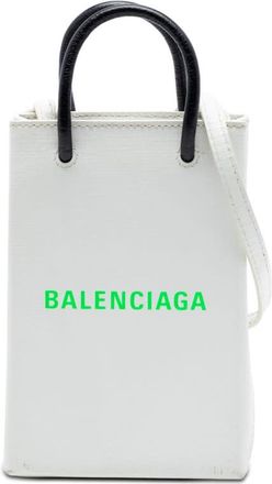 Balenciaga Pre-owned Balenciaga Mini Calfskin Logo Shopping Phone Holder Ladies TLSI5OUAIY79K7LH