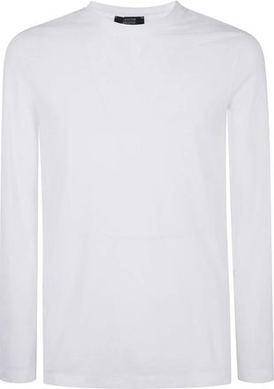 Zanone Witte T-shirts en Polos - Heren - Longsleeves - Wit - 3XL - Tops