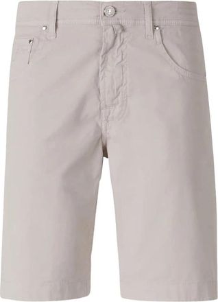Jacob Cohen Bermuda Shorts - Heren - Korte Broeken - Grijs - W34 - Katoen - Korte Broeken
