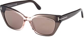 Tom Ford FT1031 JULIETTE 20J Womens Sunglasses Brown Size 52