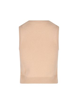 Celine Womens Sweaters Beige Cashmere