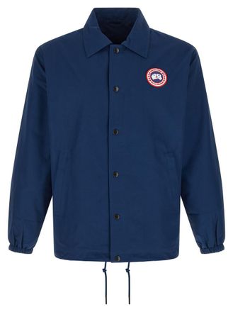Canada Goose Blue Shirt Collar Jackets