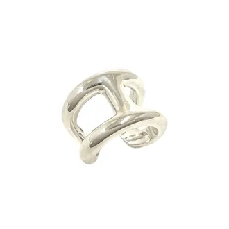 Herm&egrave;s Silver Silver 925 Band Ring (Pre-Owned)