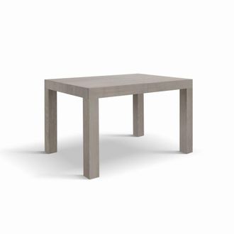 Konte Design Mesa de madera, olmo perla, ext.120x80-200x80cm