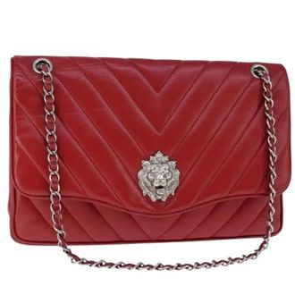 Chanel Pre-owned Vintage Schoudertas - Dames - Pre-owned - Rood - Maat: ONE Size Leer