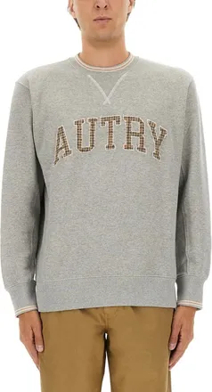 Autry Grey Crew Neck Sweatshirt