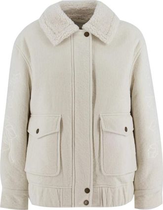 Ermanno Scervino Dameskleding Jas & Mantel Ecru Aw 25 - Dames - Zomerjassen - Beige - M - Jassen