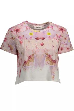 Desigual Roze Katoenen Tops & T-Shirt