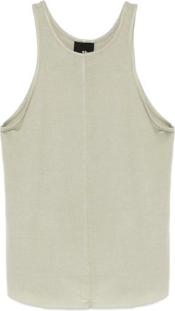 Thom Krom fine-ribbed tank top - women - Elastane/Viscose - L - Green