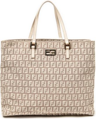 Fendi Pre-owned Womens Small Square Shopping Tote Shoulder Bag - Pink - One Size