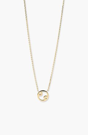 Mejuri Zodiac Sign Necklace in Cancer by MEJURI at Nordstrom