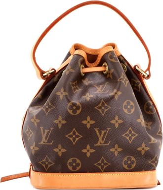 Louis Vuitton Borsa a secchiello Noe MM in tela con monogramma - Marrone
