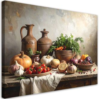 Feeby Impresi&oacute;n De Imagen, Naturaleza Muerta Con Especias Y Verduras, 120x80