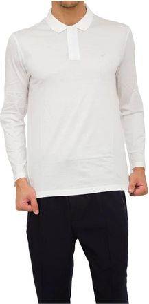 Emporio Armani Witte Jerseywear Top - Heren - Polos - Wit - XL - Katoen - Tops