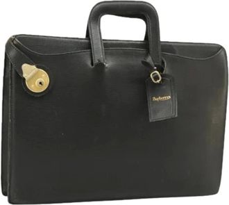 Burberry Pre-owned Handbags, female, Black, Size: ONE SIZE Pre-owned Business Bag