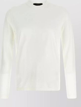 Zanone ice cotton long sleeve crew neck t shirt