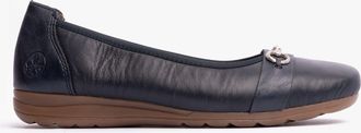 Rieker L9360-14 Womens Shoes Blue Leather - Size UK 6.5