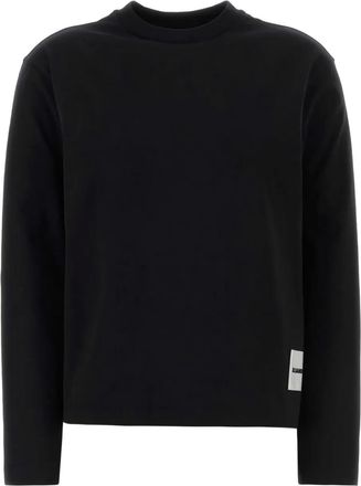 Jil Sander Maglione in cotone - Nero