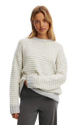 Cotton On Womens Luxe Crew Sweater in Lofty Grey Whipped Butter at Nordstrom, Size Xx-Small