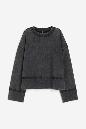 H&M Oversized Sweatshirt - Schwarz