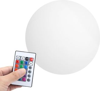 OEM Luz Nocturna De 16 Colores Con Control Remoto - Luz Esf&eacute;rica Impermeable, 20 Cm