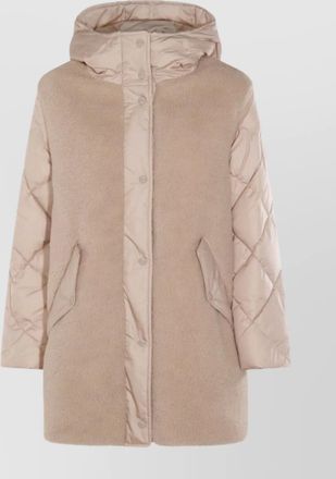 Herno hooded quilted down jacket and pockets