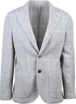 L.B.M. 1911 Stondata Jacket - Heren - Blazers - Grijs - 2XL - Wol - Jassen