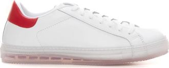 Kiton Kalfsleren Sneakers - Heren - Sneakers - Wit - 44 EU - Leer - Schoenen
