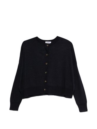 base Basic-Cardigan aus Leinen- und Baumwollmischung
