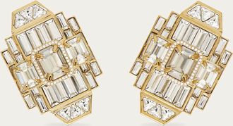 Ferragamo Women D&eacute;co earrings with crystals Gold