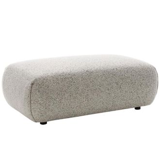 Vente-Unique Pouf in Tessuto testurizzato Grigio - MONELIA