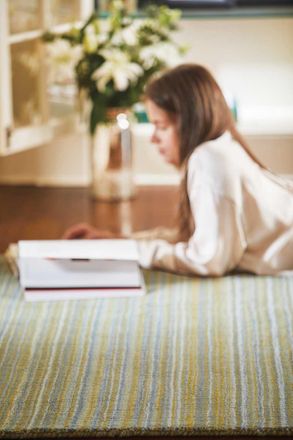 Origin Store Fine Stripes Rug in Yellow | Size: 120 cm x 170 cm