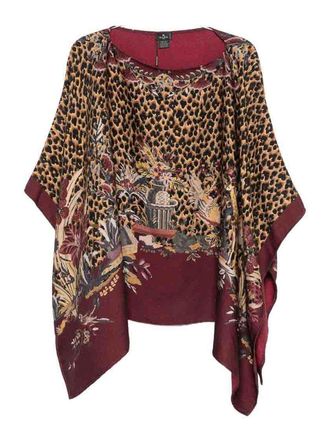Etro Wool Blend Poncho