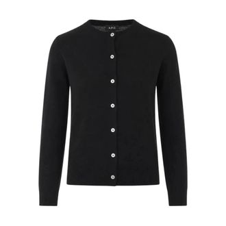 A.P.C. A.p.c., Truien & Vesten, Dames, Zwart, M, Wol, Marisa Cardigan