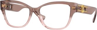Versace Stijlvolle Brillen - Dames - Brillen - Roze - 52 MM - Accessoires