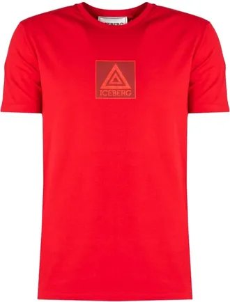 Iceberg Ronde hals T-shirt - Heren - Tops - Rood - Maat: M