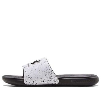 Under Armour Ansa Graphic Slide White Jet Grey Speckled 3024434-106